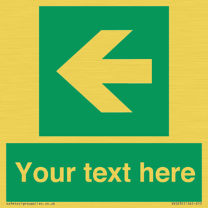 Custom Arrow Left Sign